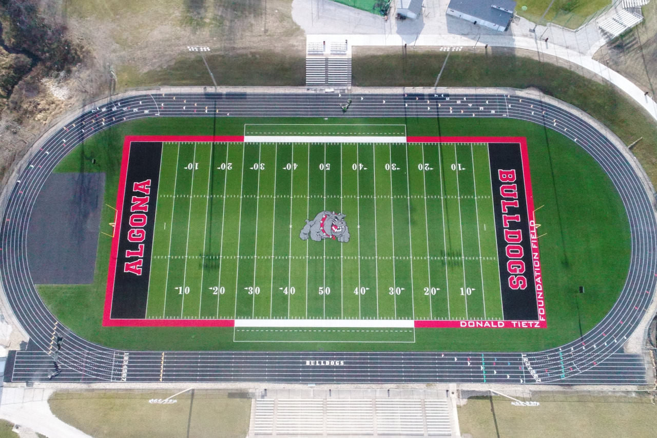 High School Football Field Turf